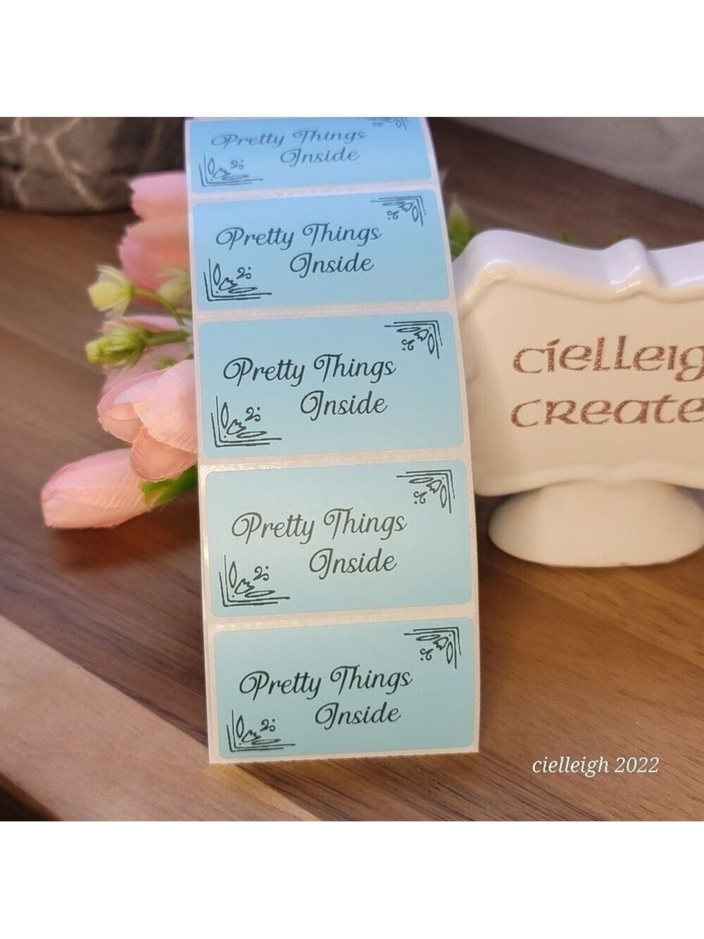 Pretty things inside Packaging Labels Stickers